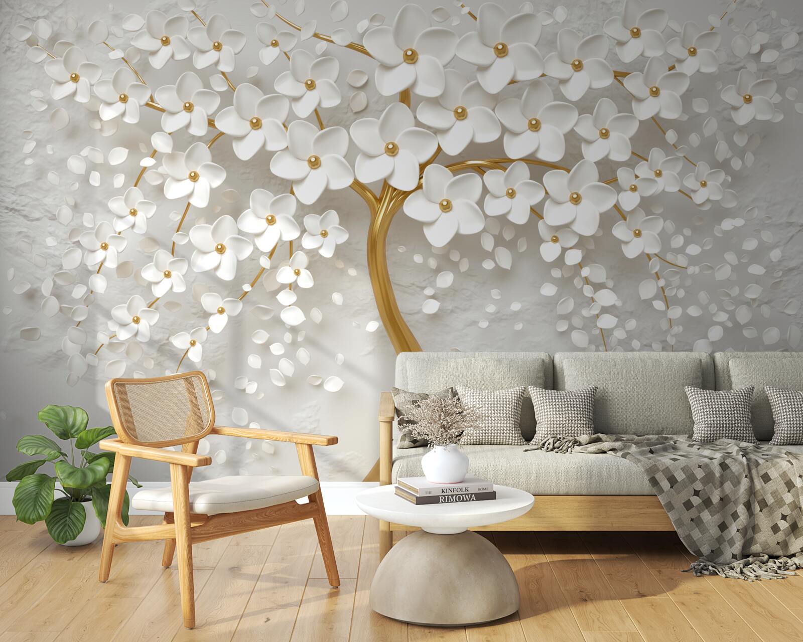 Fototapeta biely strom