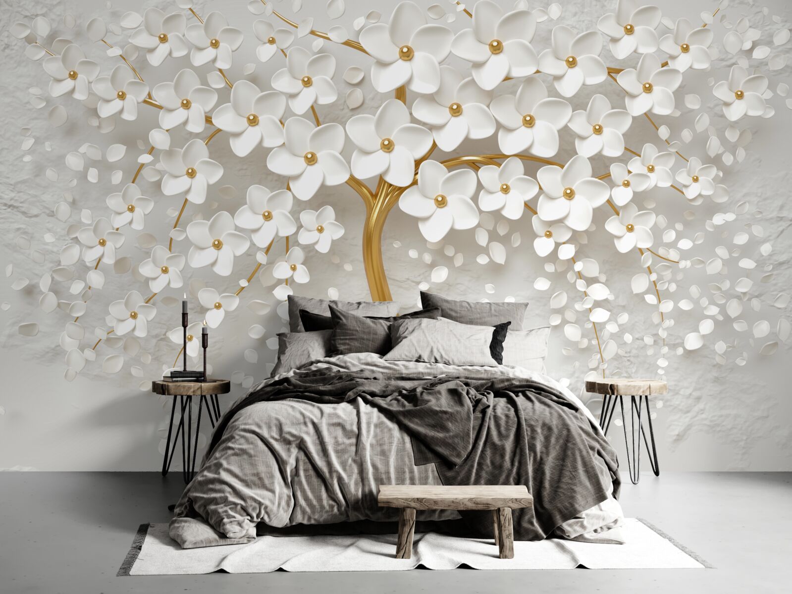 Fototapeta biely strom