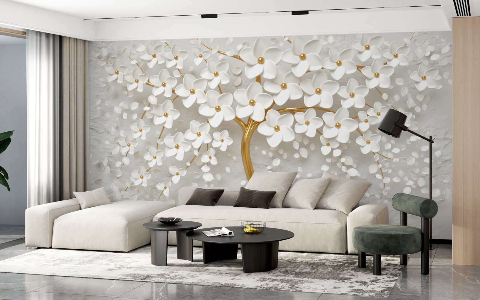 Fototapeta biely strom