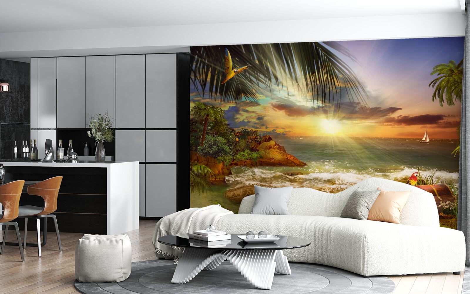 Fototapeta lagúna na slnku