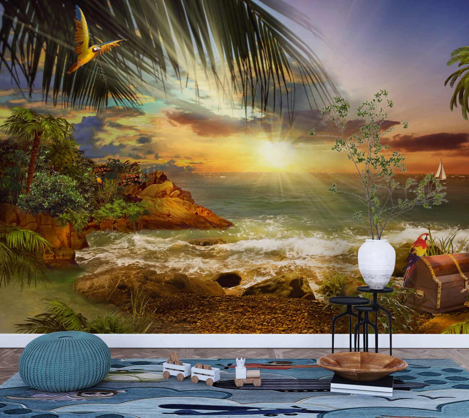 Fototapeta lagúna na slnku