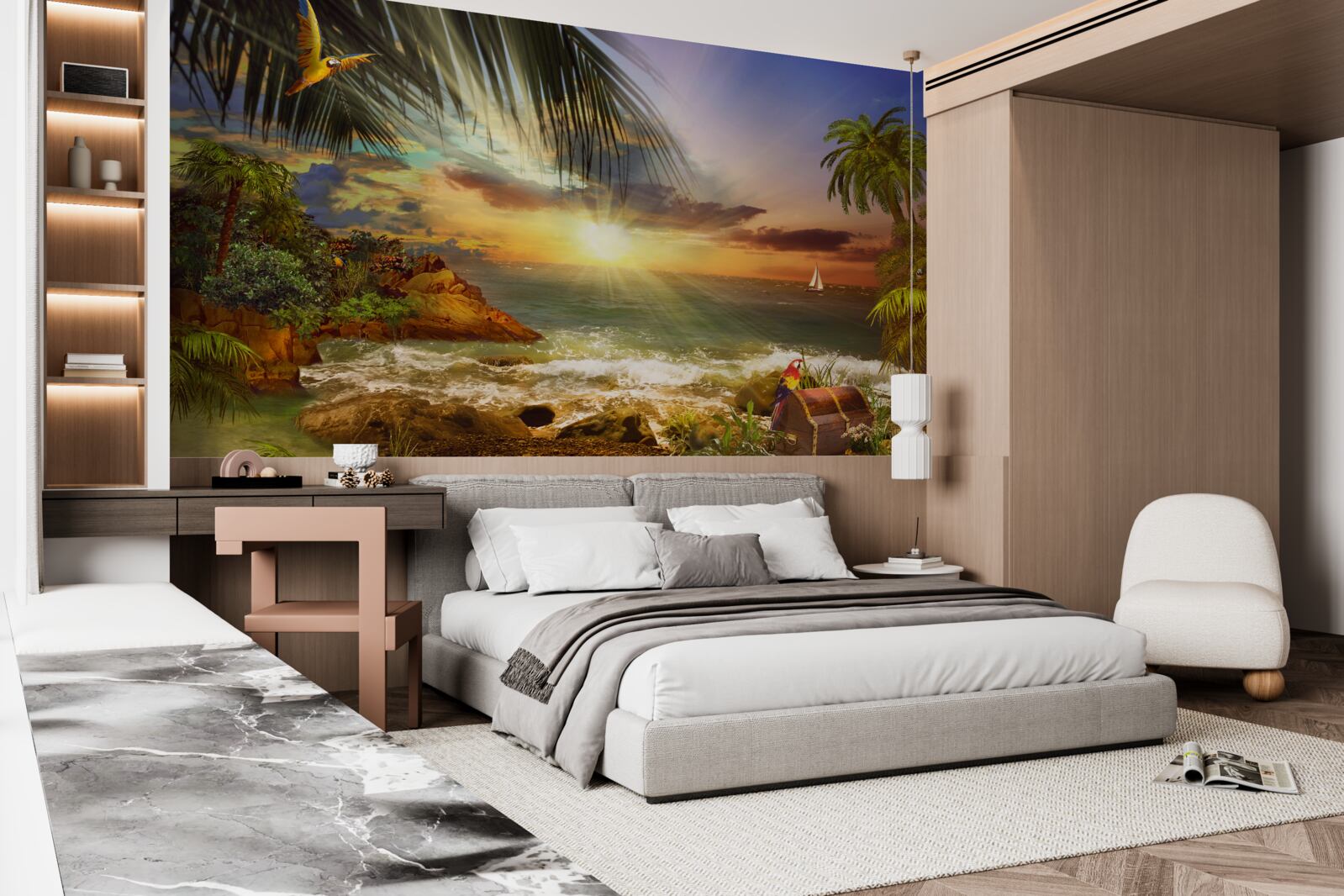 Fototapeta lagúna na slnku