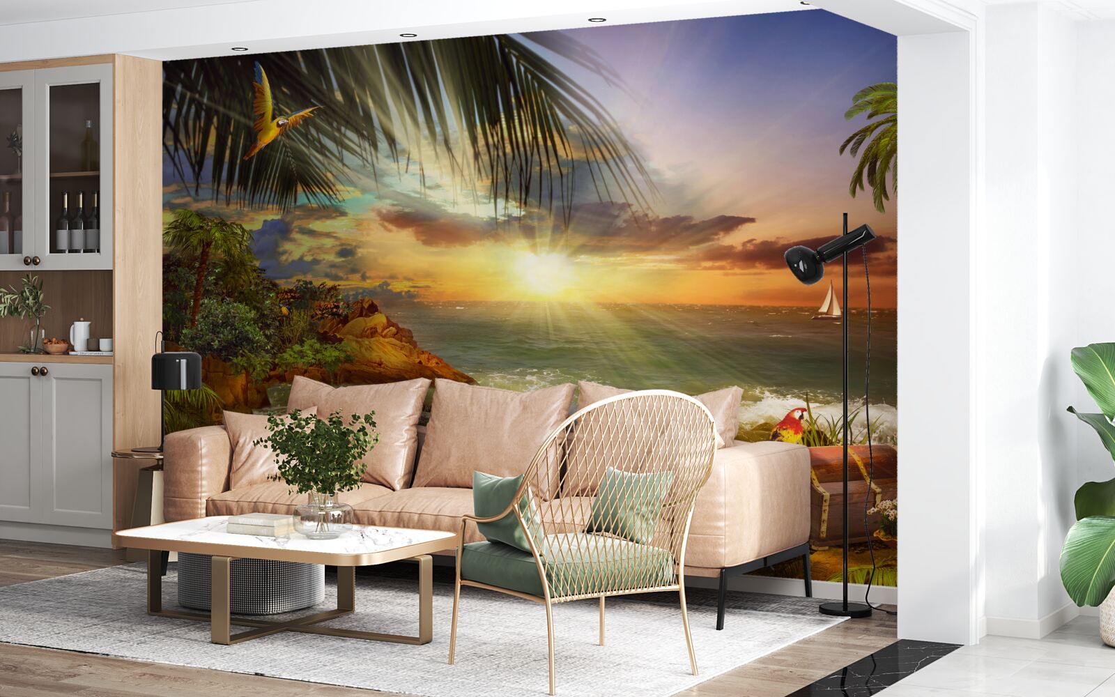 Fototapeta lagúna na slnku