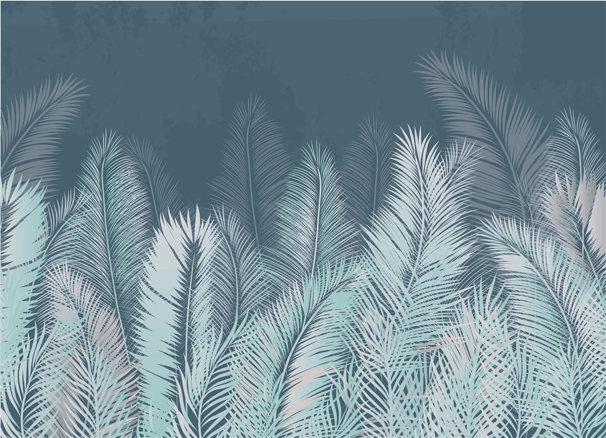 Fototapeta objemné palmové listy