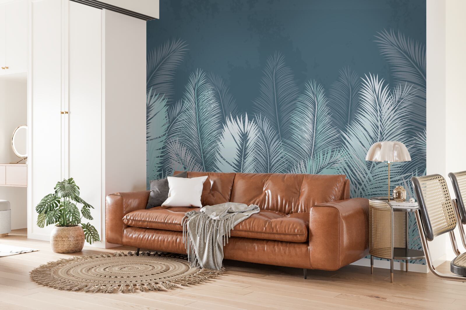 Fototapeta objemné palmové listy