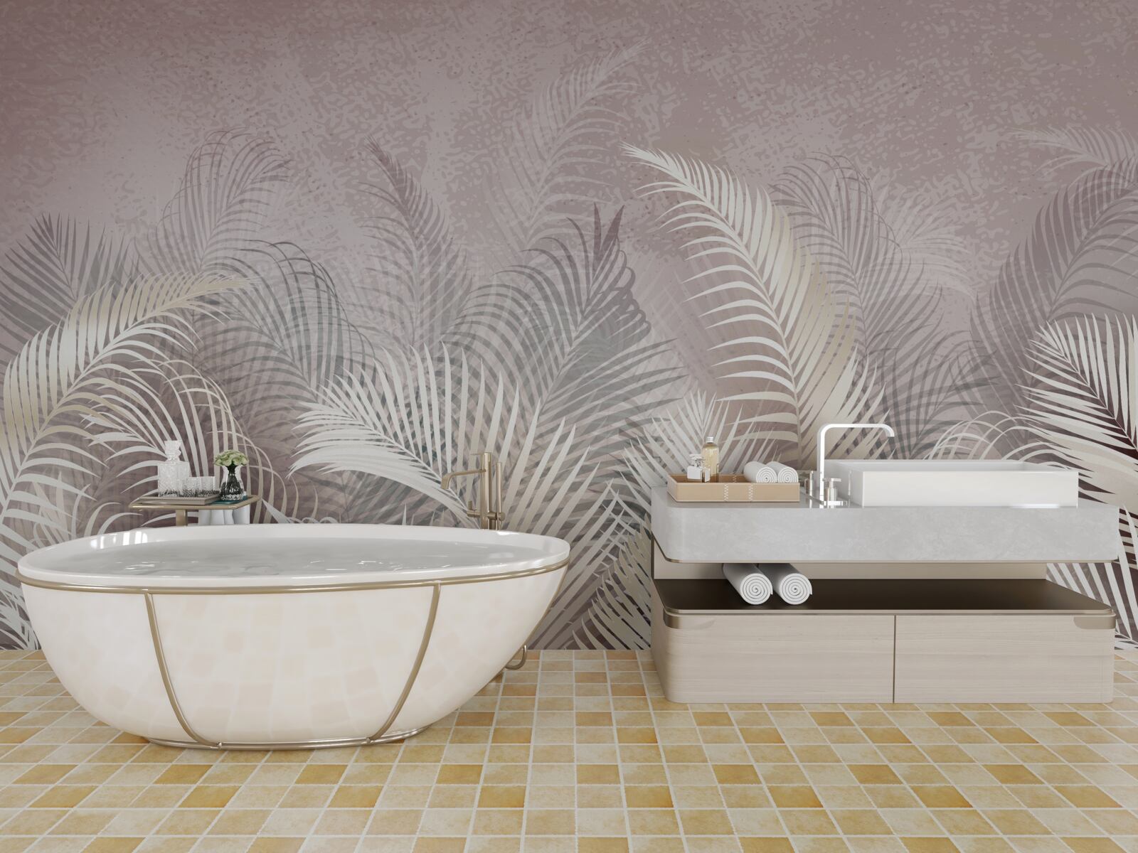 Fototapeta palmové listy