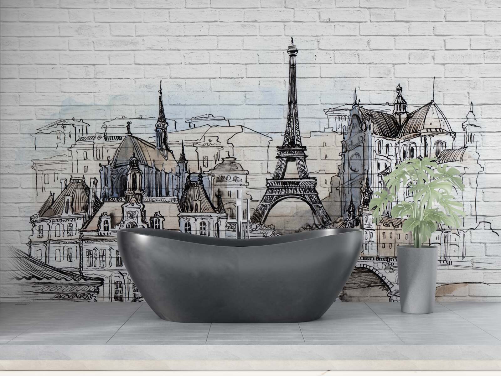 Fototapeta mesto z tehál