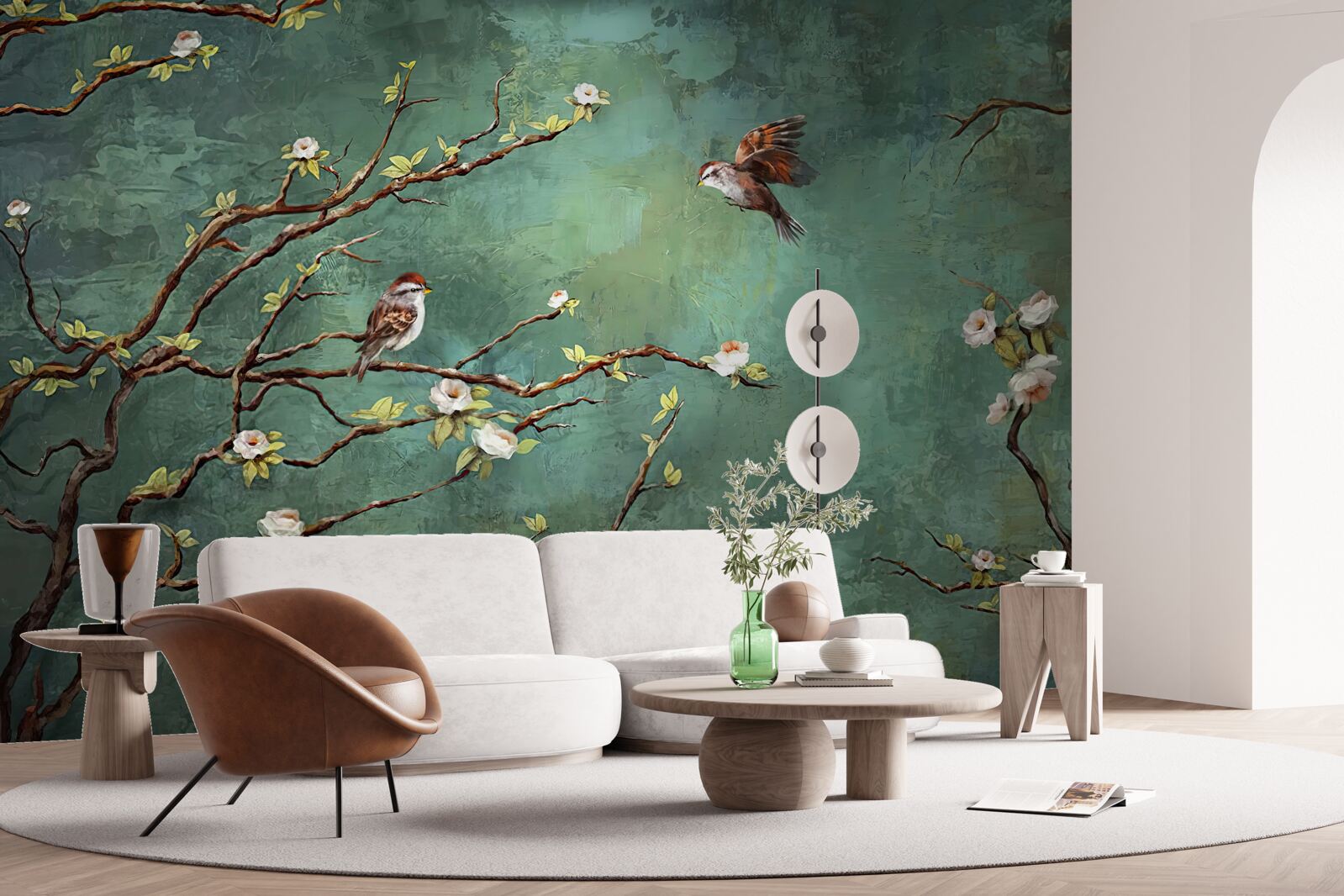 Fototapeta konáre sú posiate vtákmi