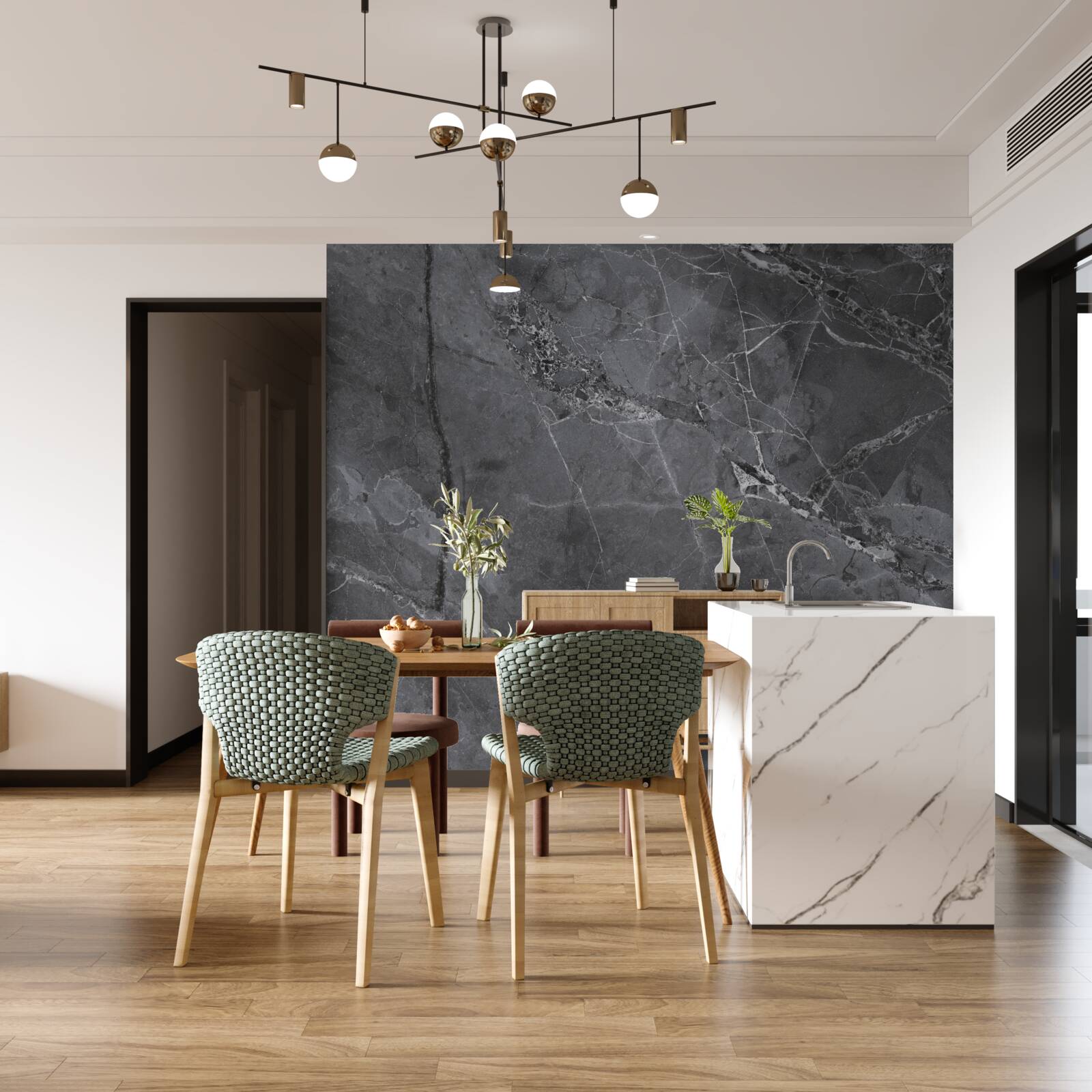 Fototapeta tmavý mramor