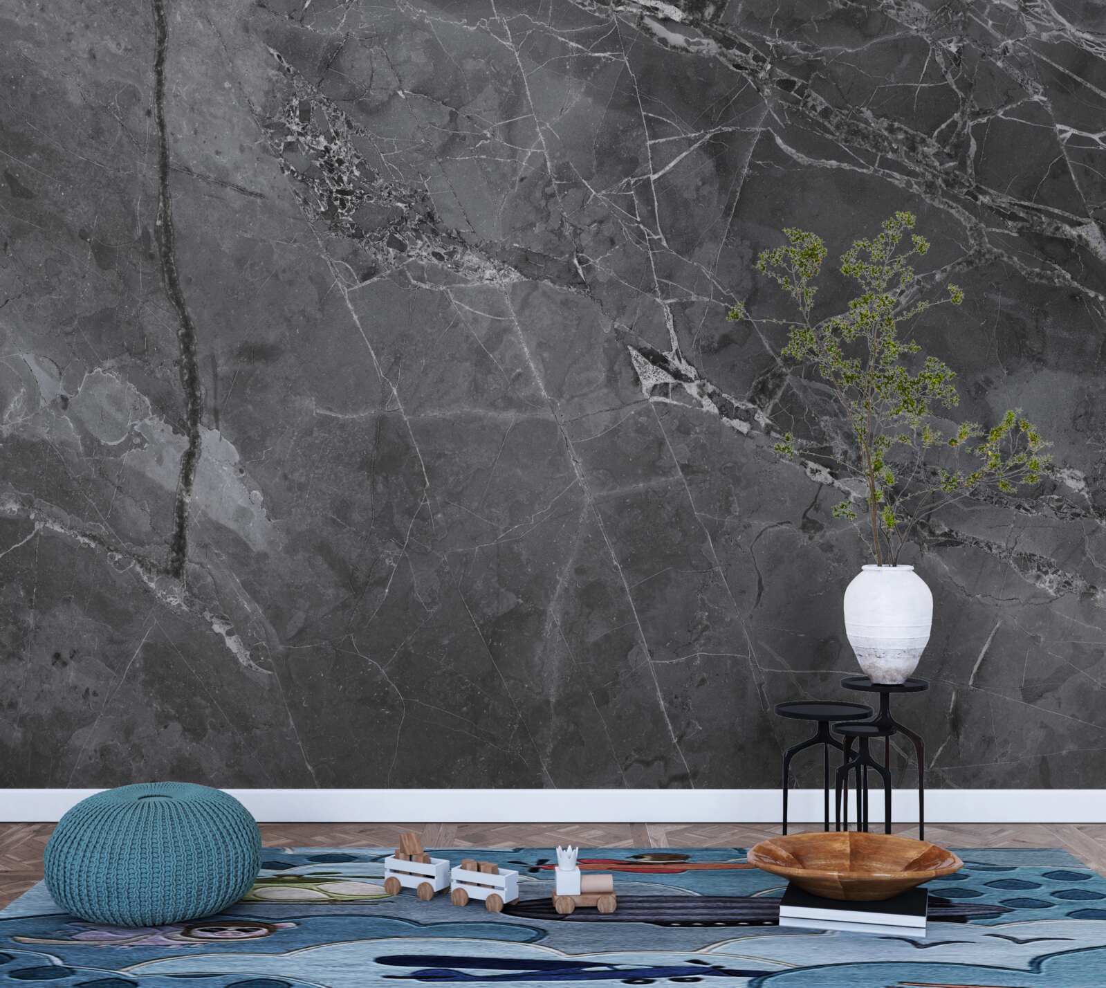 Fototapeta tmavý mramor