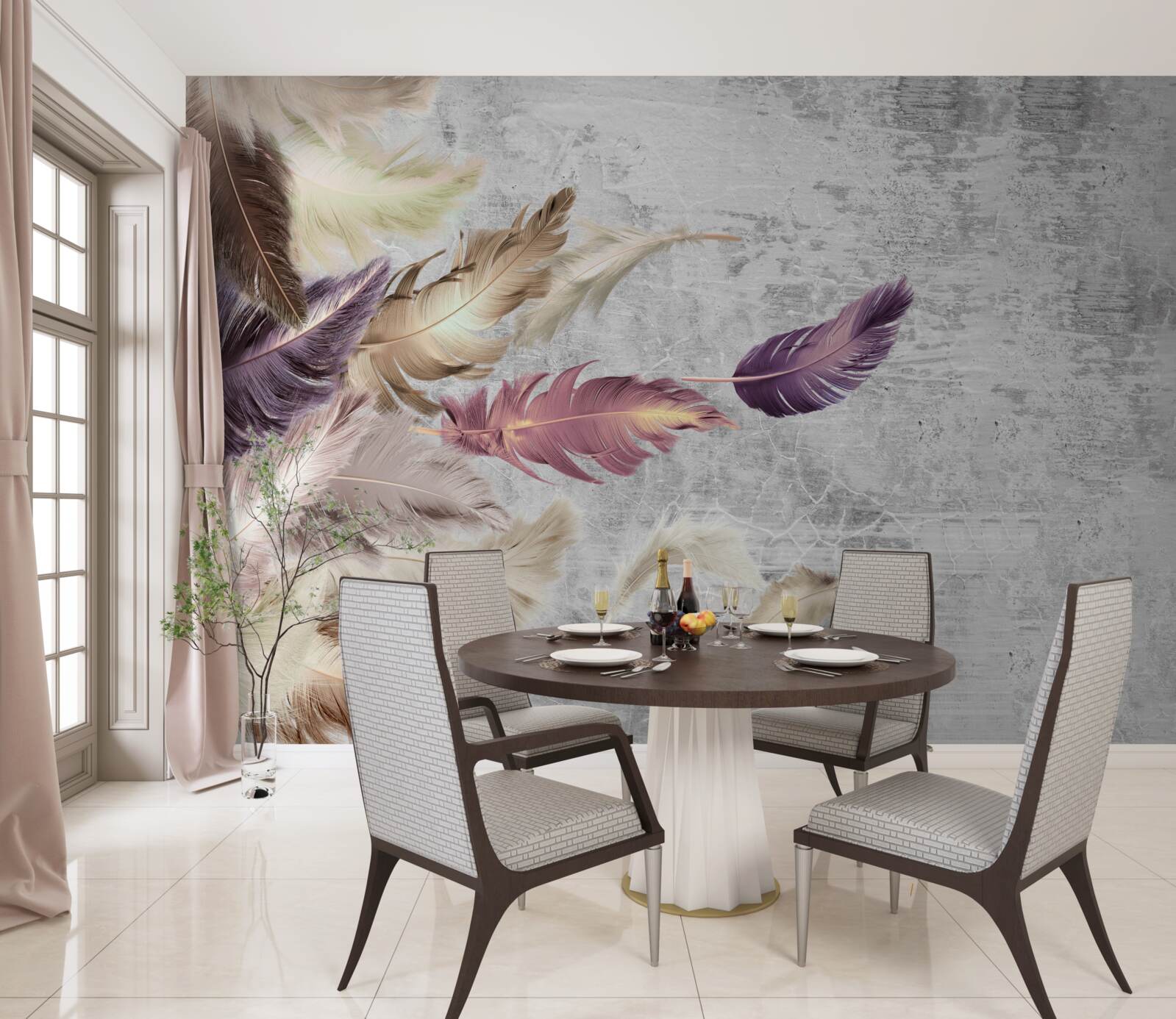 Fototapeta pierková tapeta