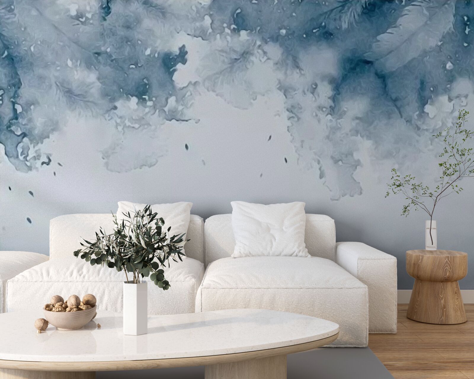 Fototapeta modrá stena