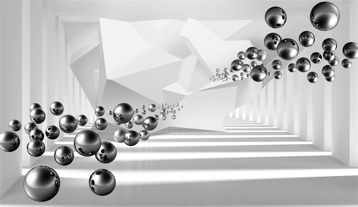 Fototapeta kovové gule