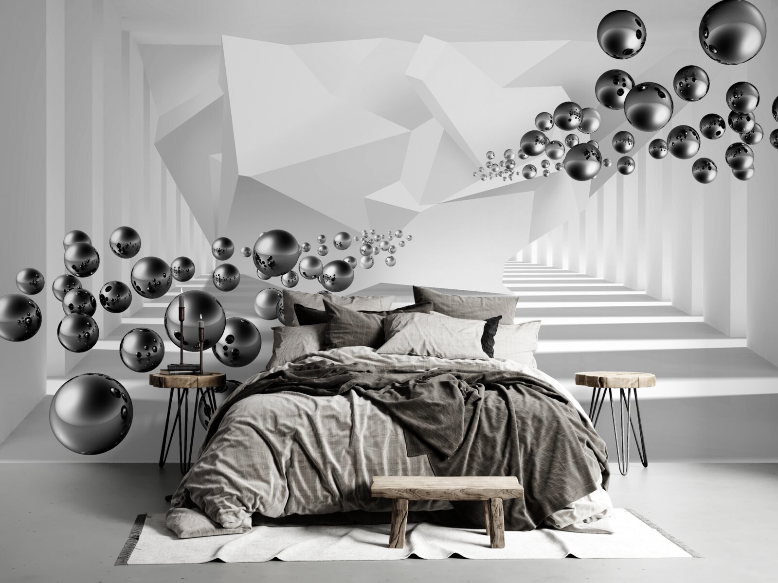 Fototapeta kovové gule