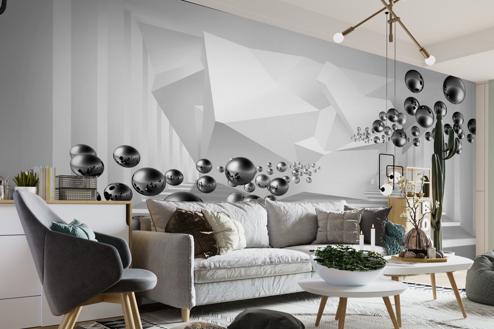 Fototapeta kovové gule