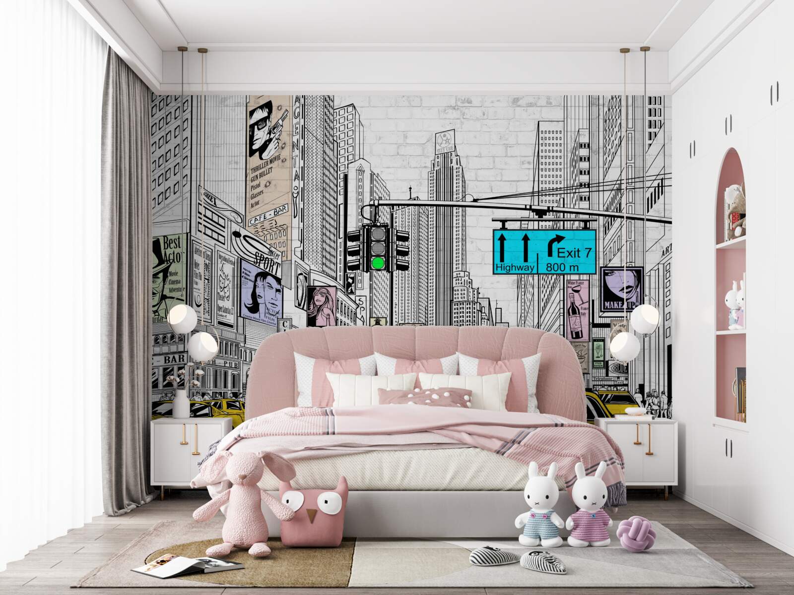 Fototapeta megamestá a obývané oblasti sú označené žltou farbou