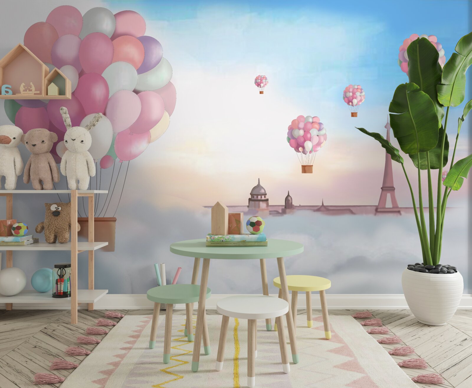 Fototapeta ružová a chodbová