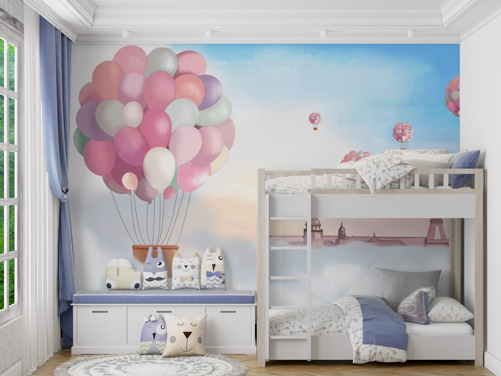 Fototapeta ružová a chodbová