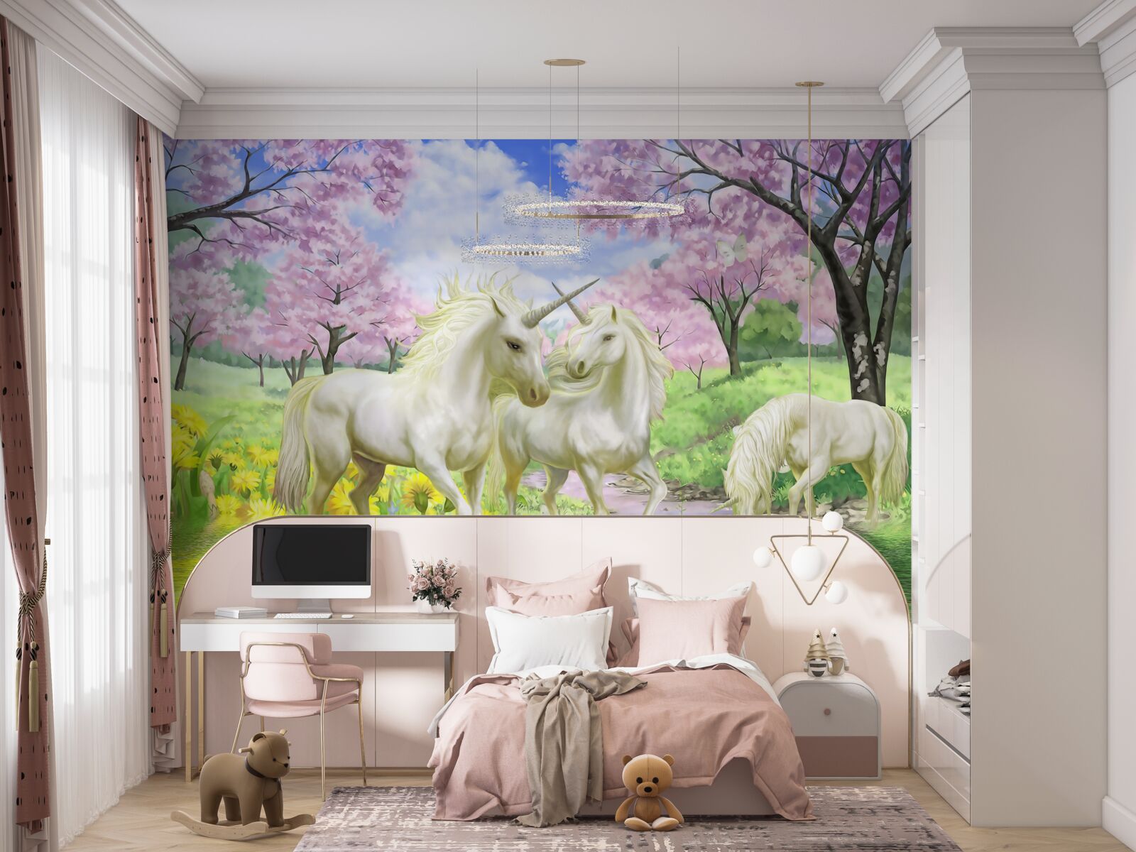 Fototapeta flóra, kone a púčik