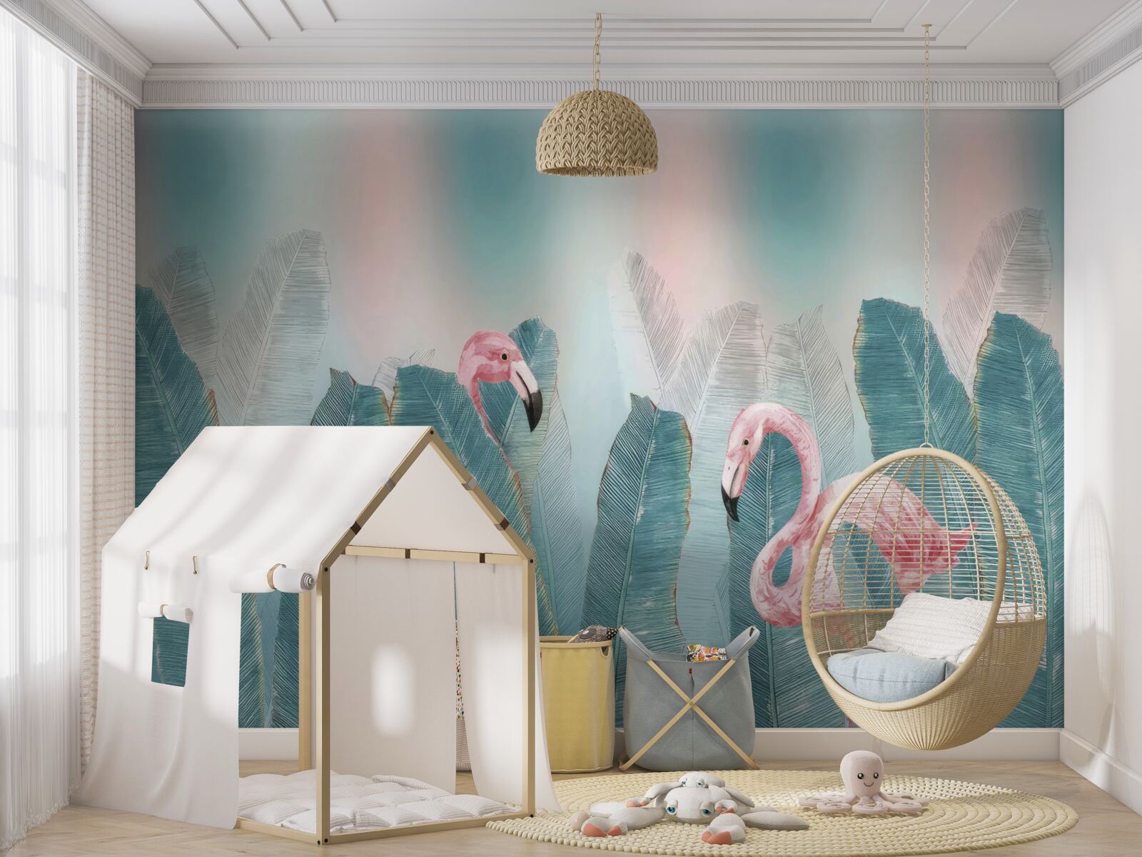 Fototapeta ružový plameniak