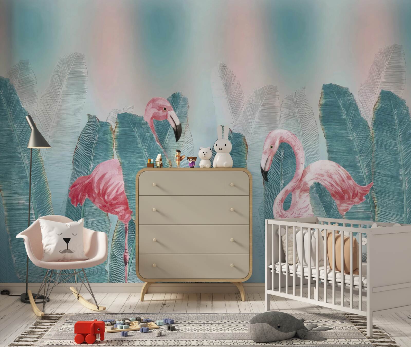 Fototapeta ružový plameniak