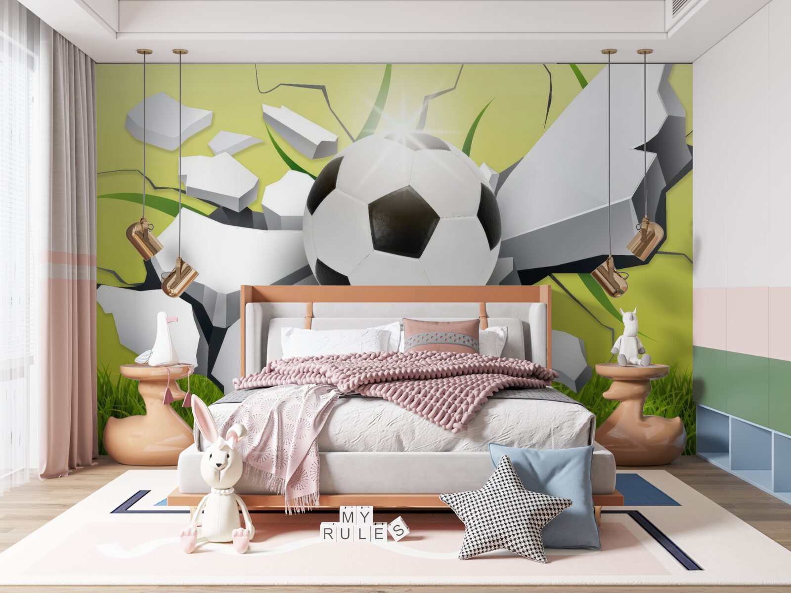 Fototapeta šťastný zasiahnutie lopty