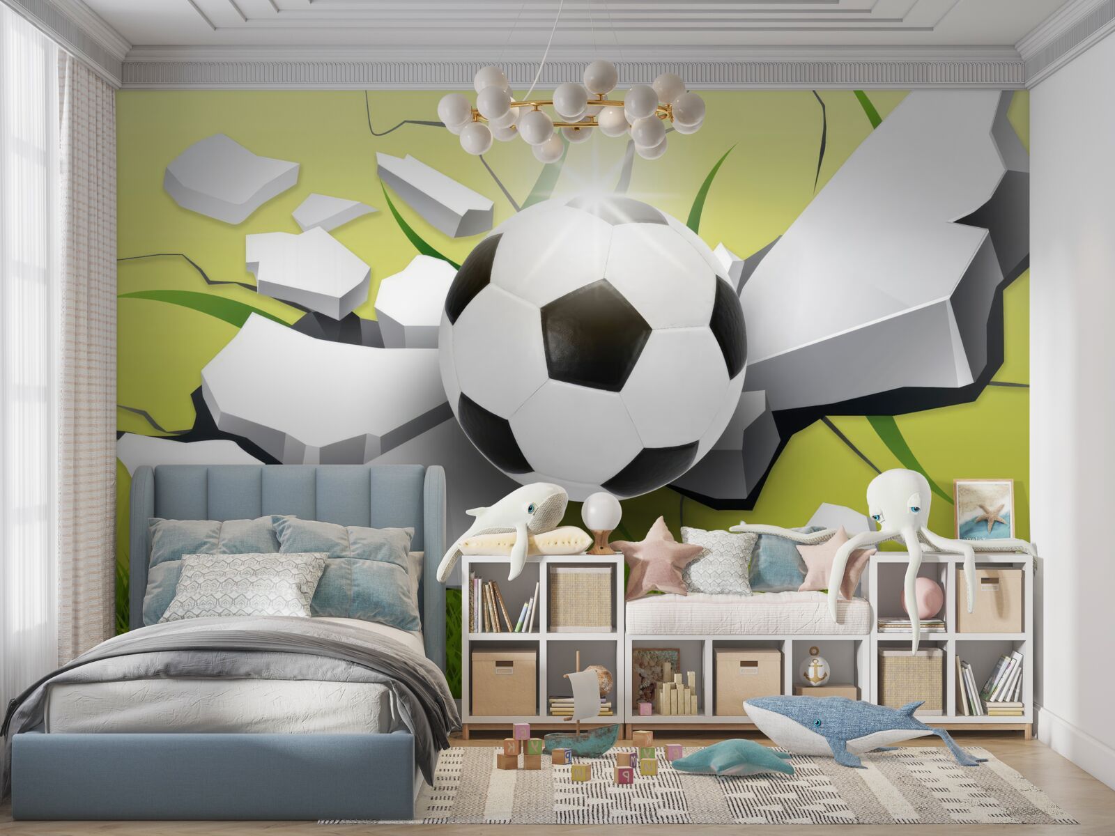 Fototapeta šťastný zasiahnutie lopty