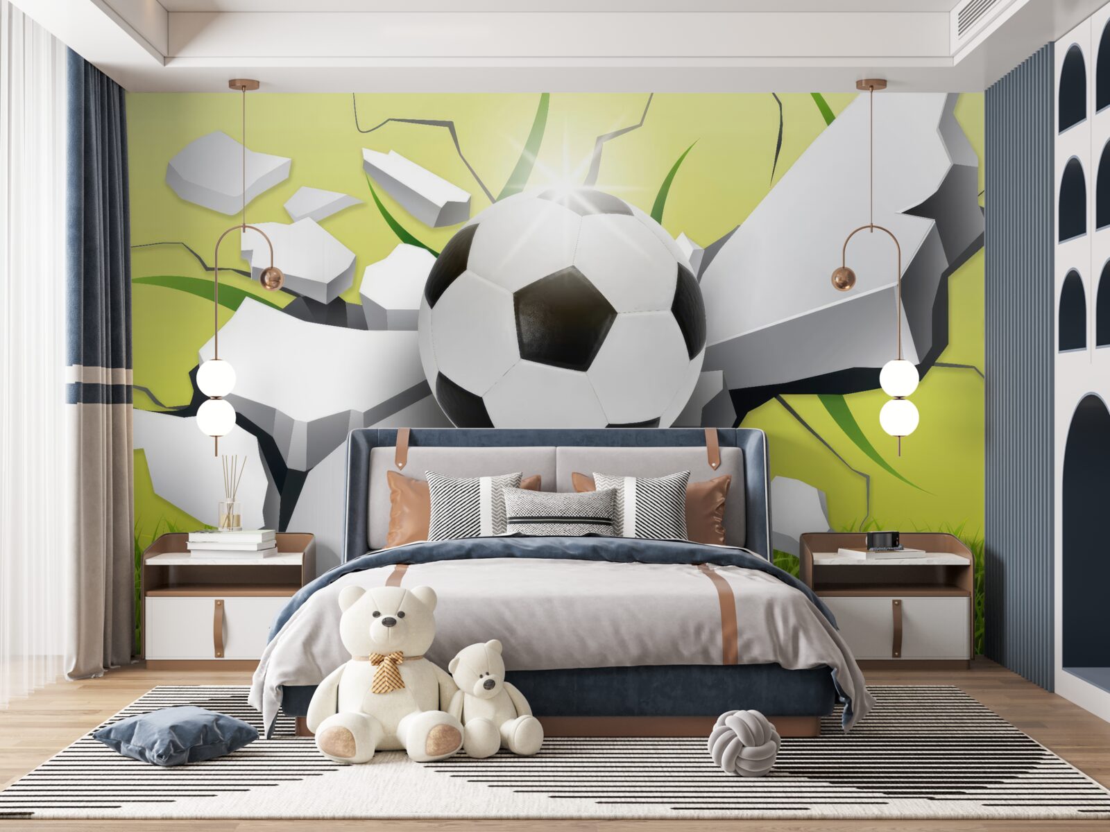 Fototapeta šťastný zasiahnutie lopty