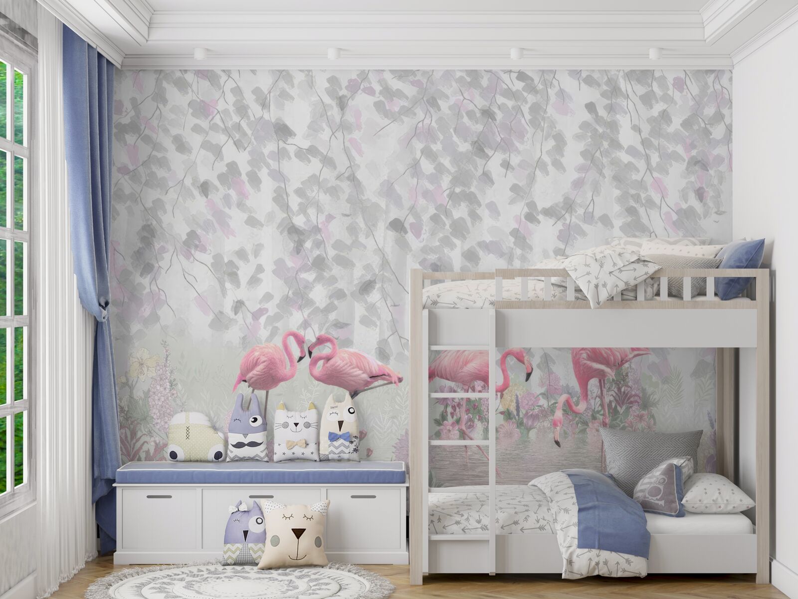 Fototapeta ružový plameniak