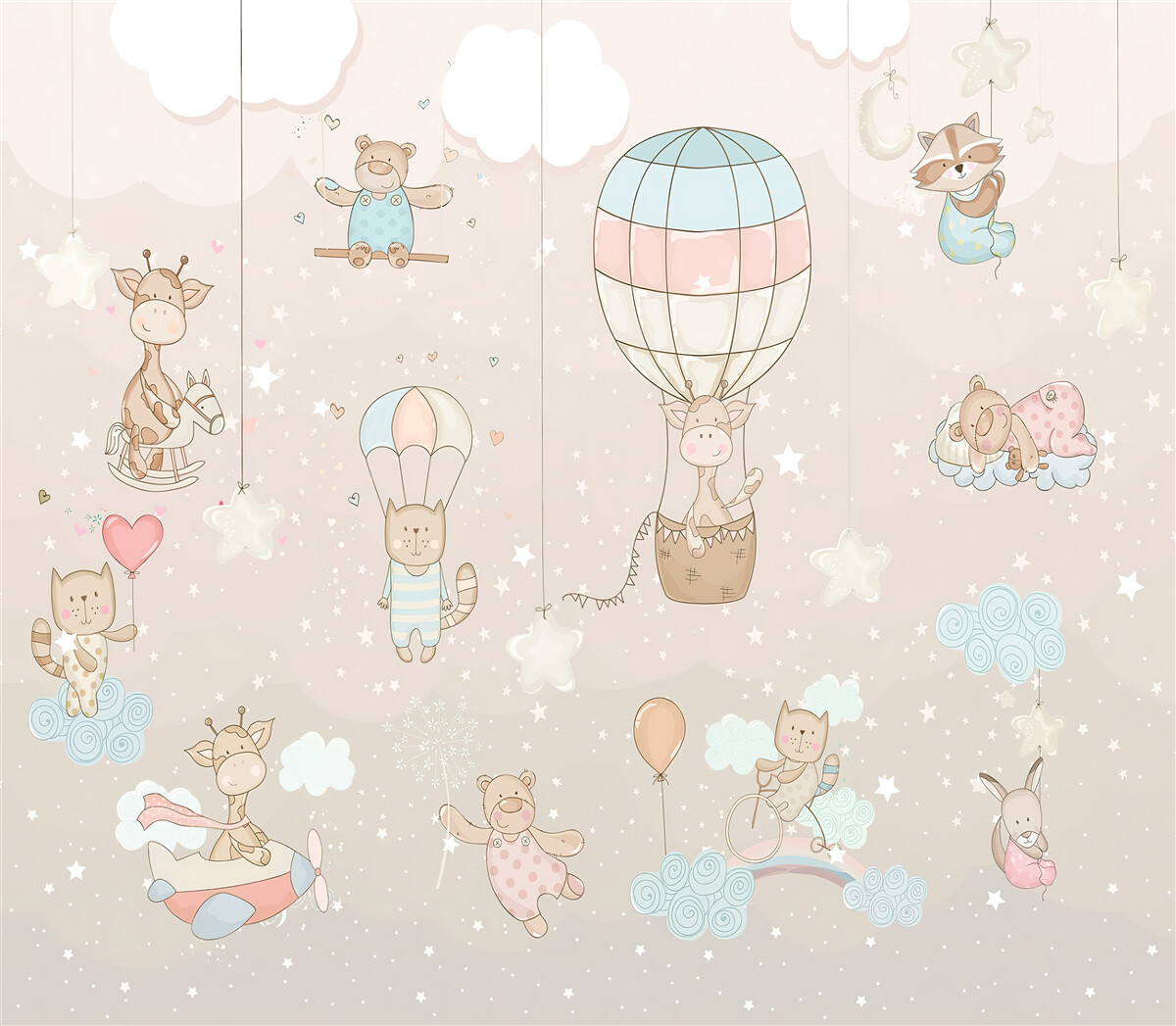 Fototapeta miestnosť a balón