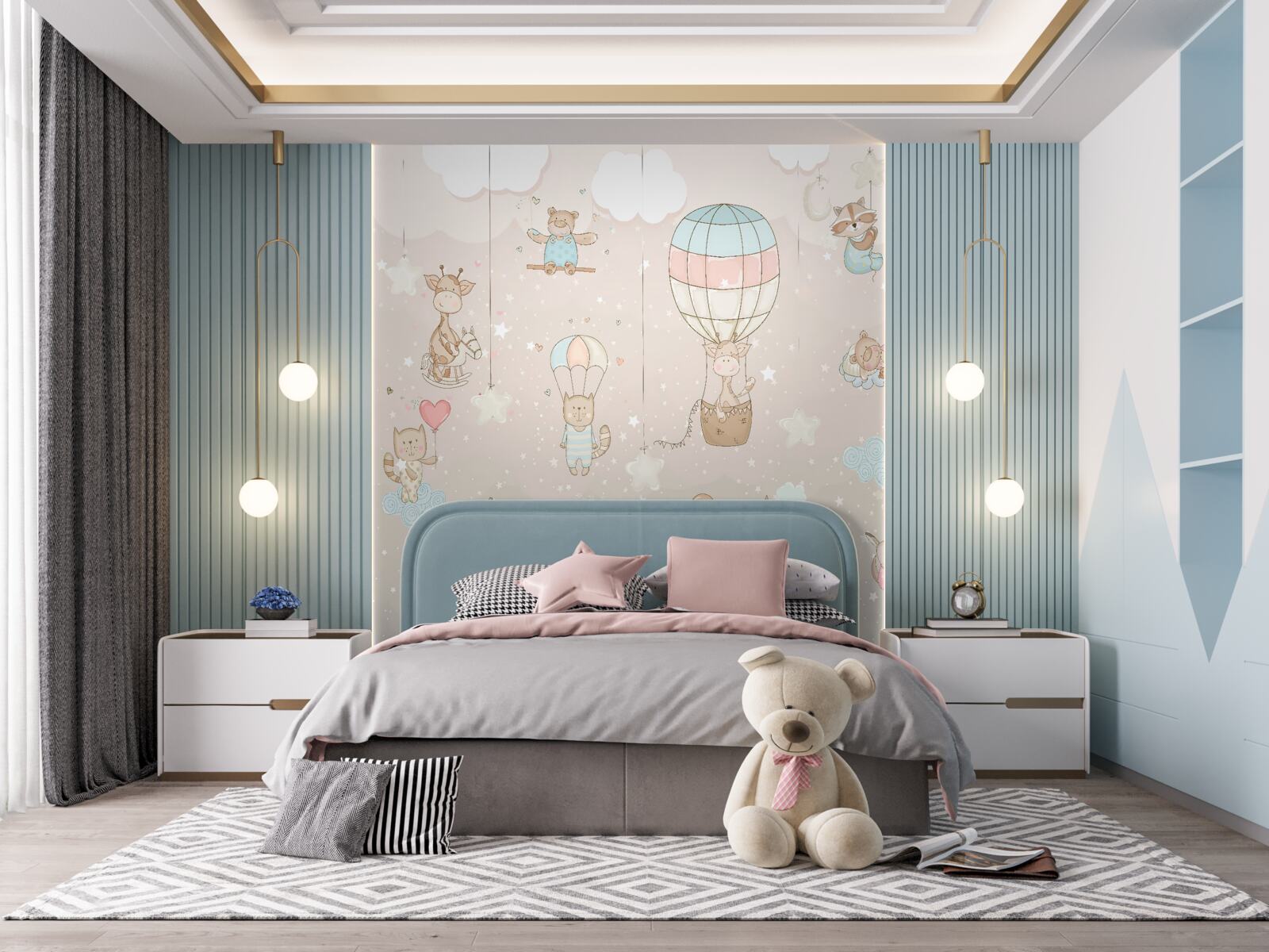 Fototapeta miestnosť a balón