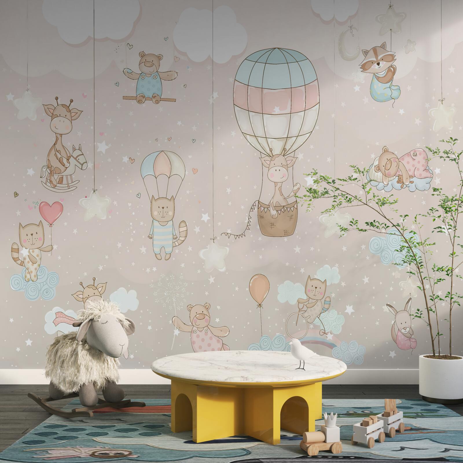 Fototapeta miestnosť a balón