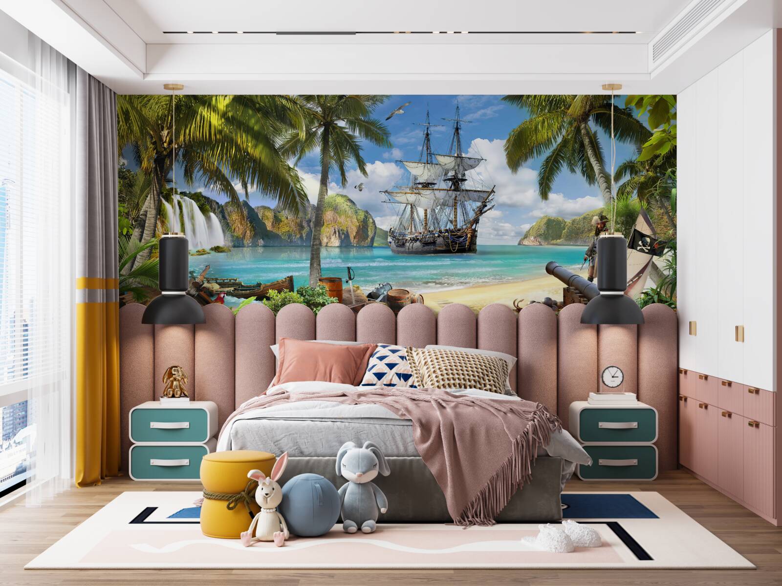 Fototapeta auto, karavela a galeóna