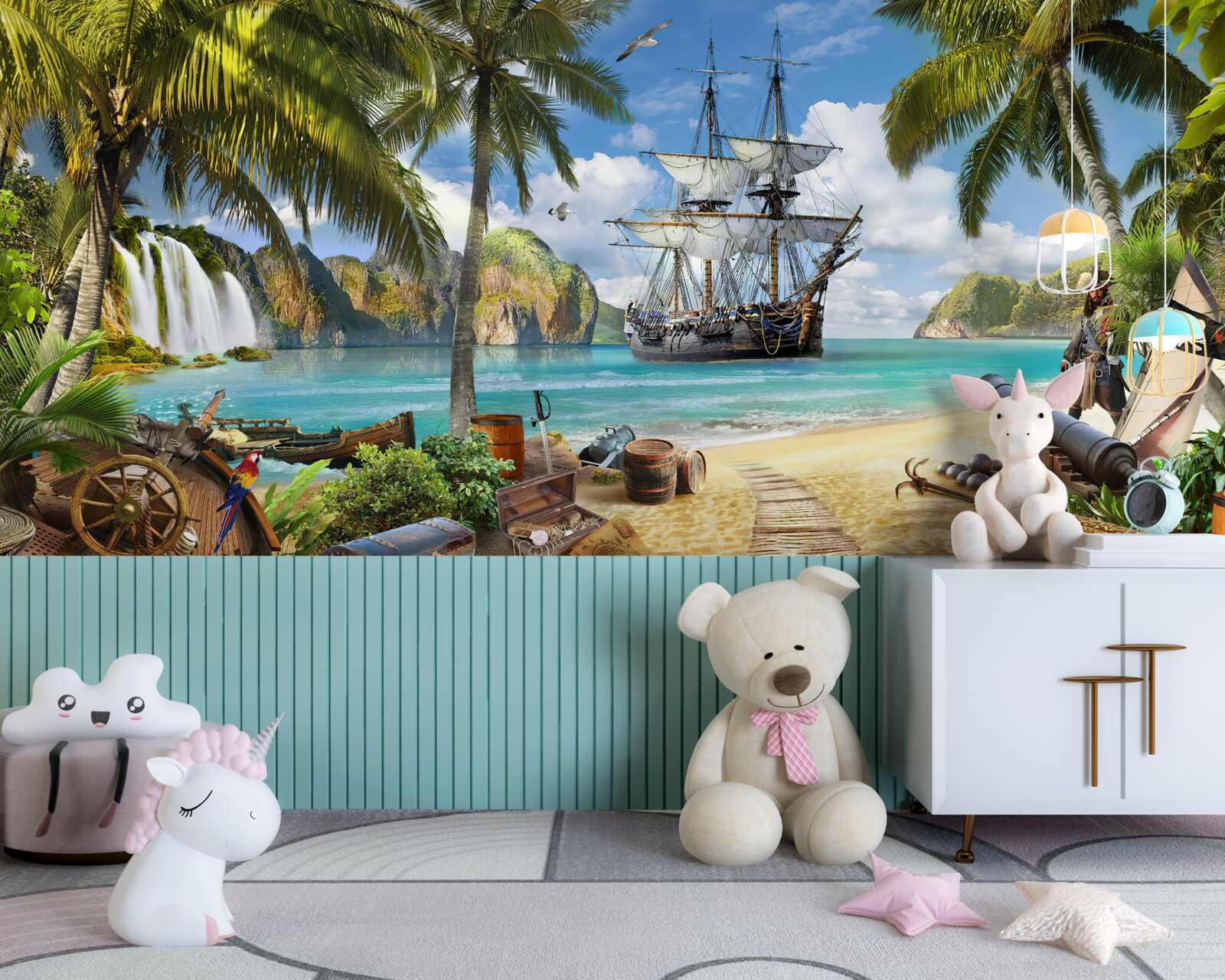 Fototapeta auto, karavela a galeóna