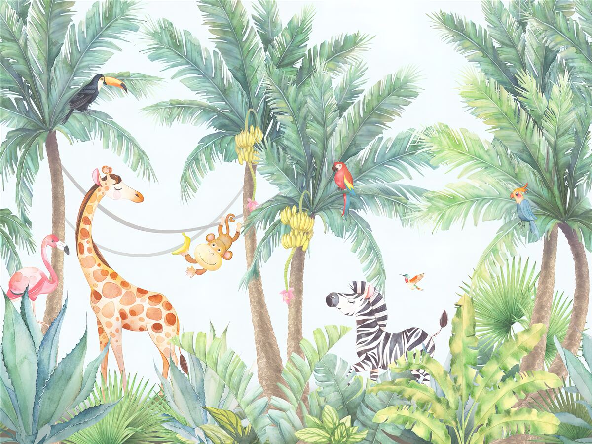 Fototapeta tapety a žirafy, okrem jednej žirafy