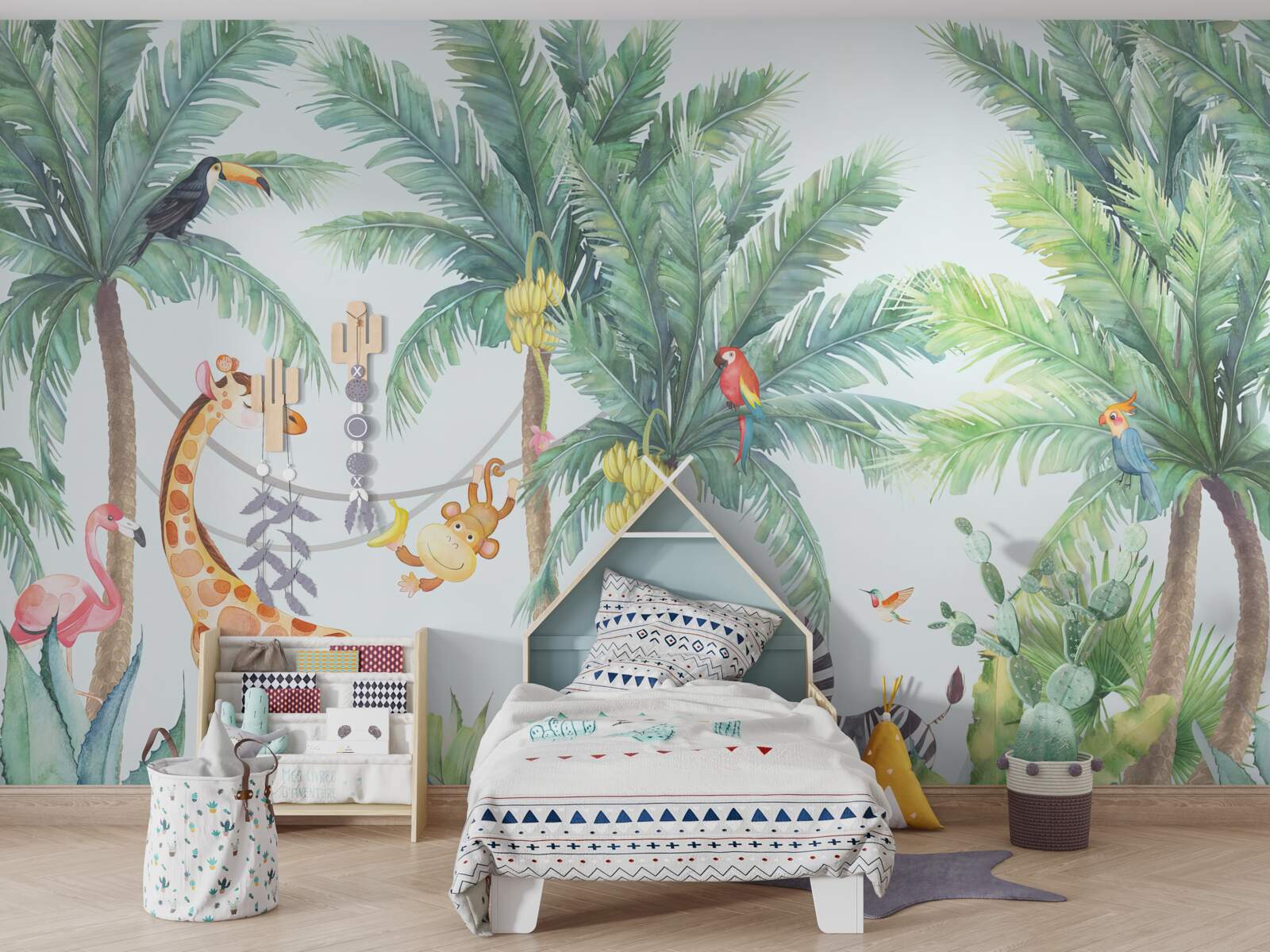 Fototapeta tapety a žirafy, okrem jednej žirafy