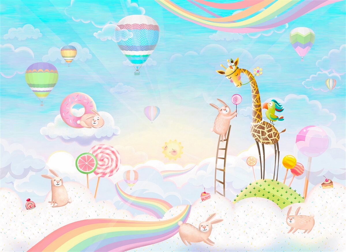 Fototapeta žirafa so žirafami