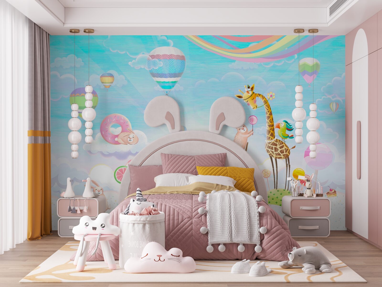 Fototapeta žirafa so žirafami