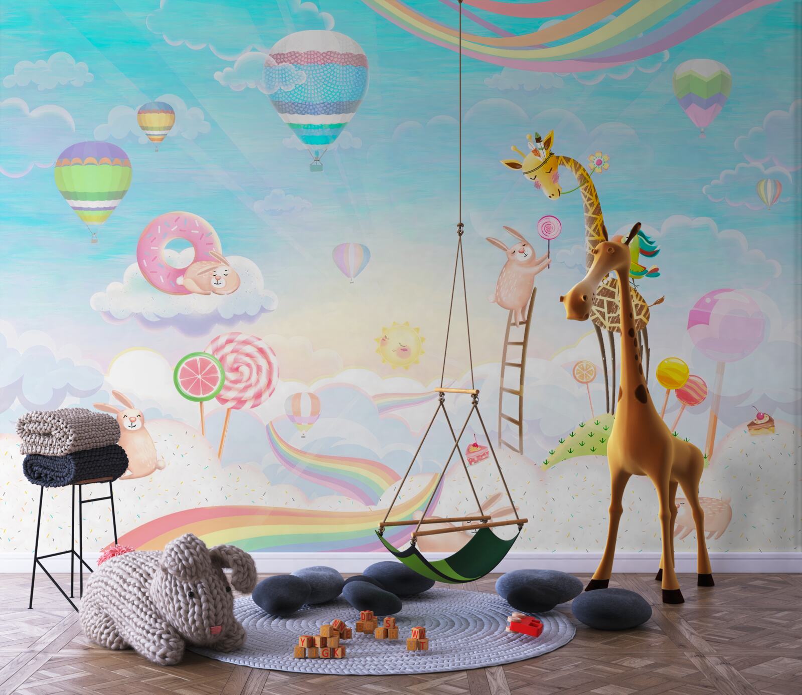 Fototapeta žirafa so žirafami