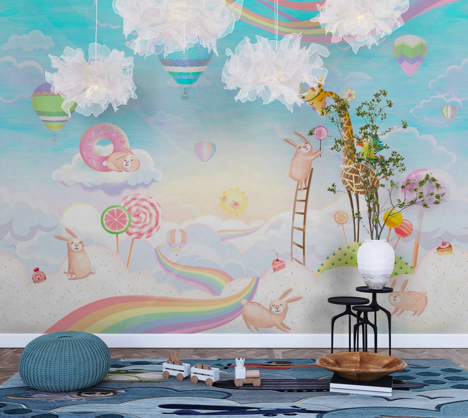 Fototapeta žirafa so žirafami