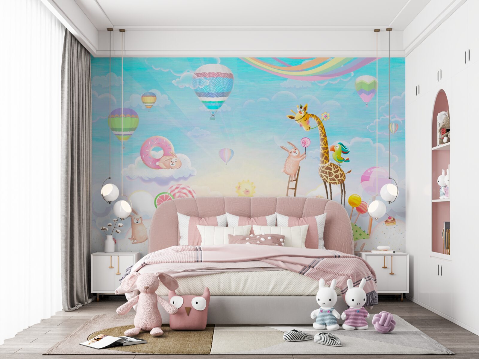 Fototapeta žirafa so žirafami