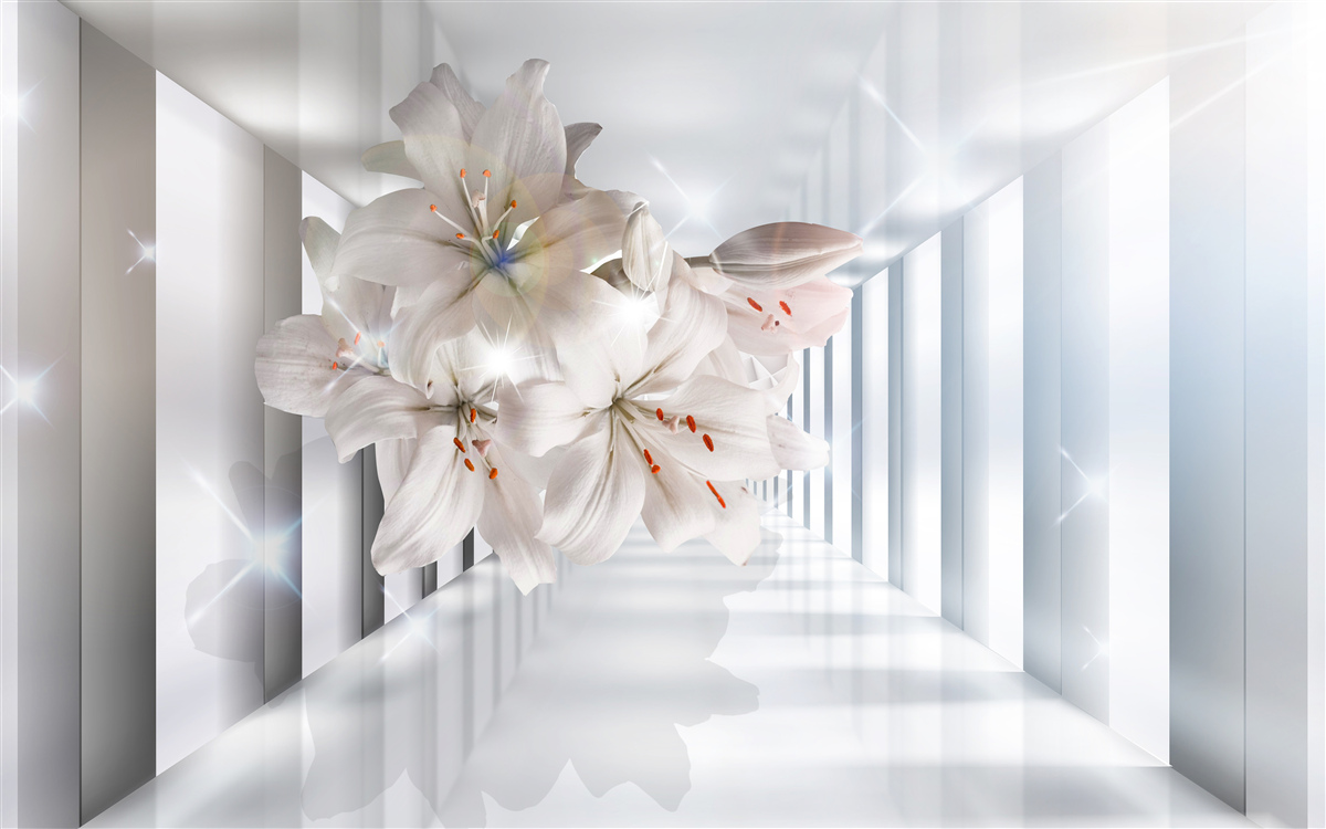 Fototapeta na chodbe rastú ľalie