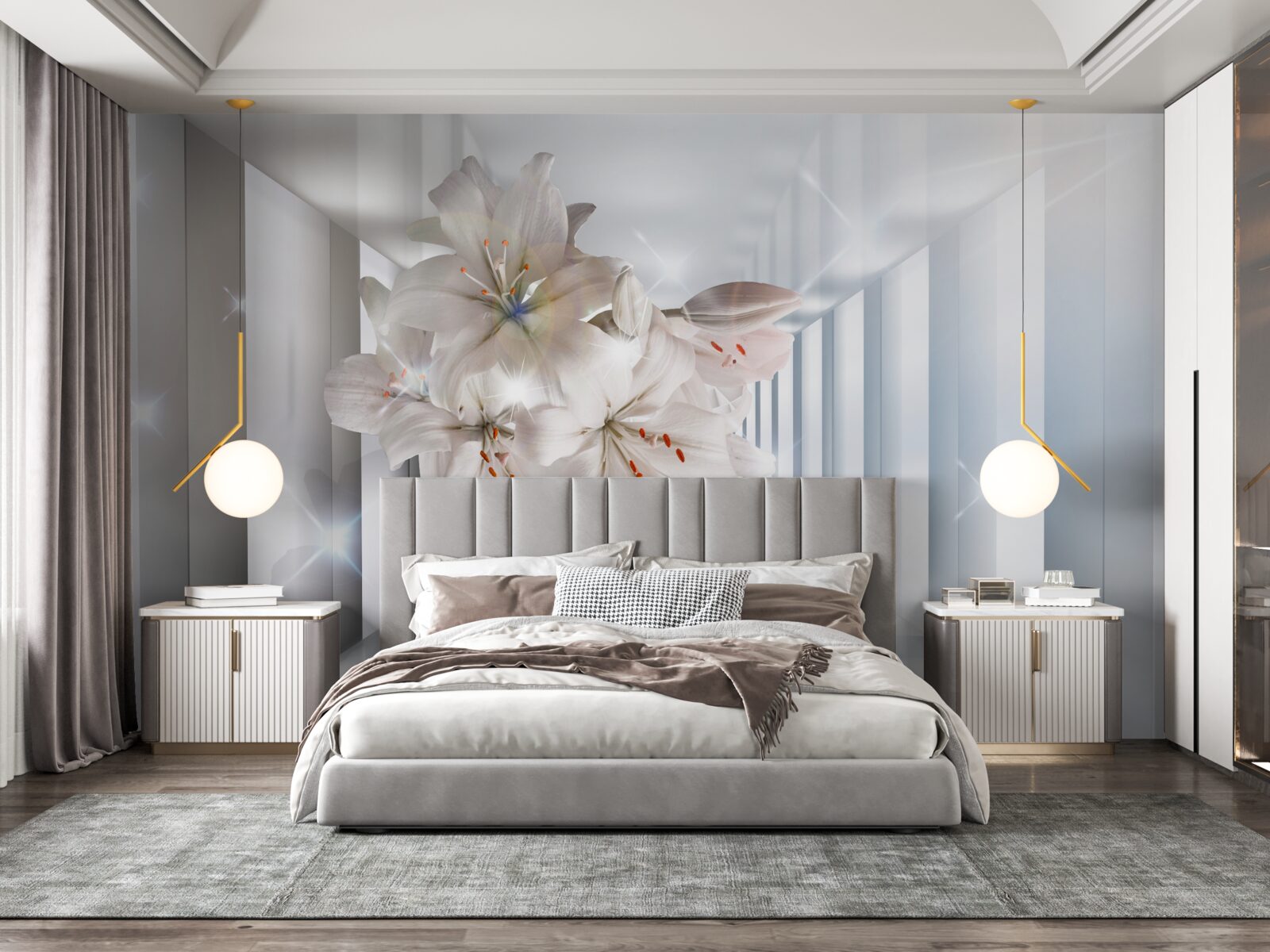 Fototapeta na chodbe rastú ľalie