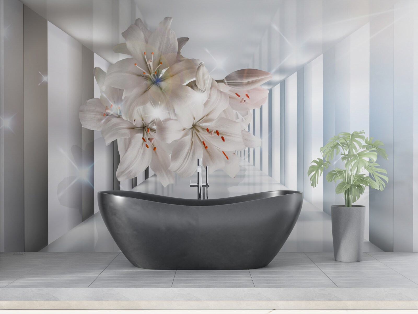 Fototapeta na chodbe rastú ľalie