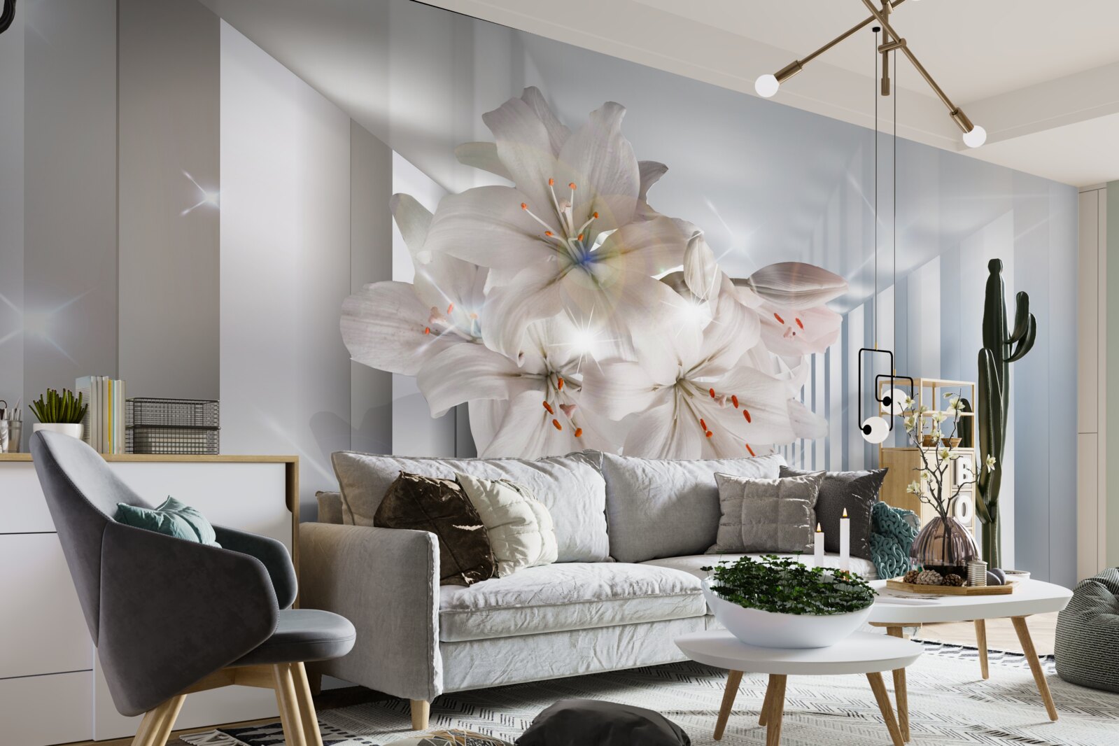 Fototapeta na chodbe rastú ľalie