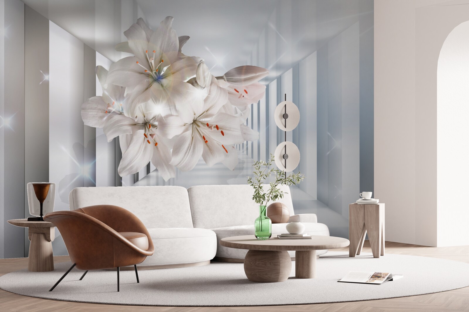 Fototapeta na chodbe rastú ľalie