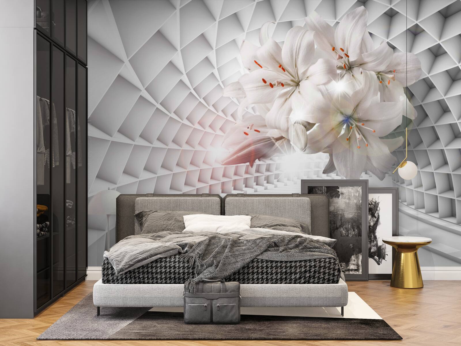 Fototapeta chodbu zdobia ľalie