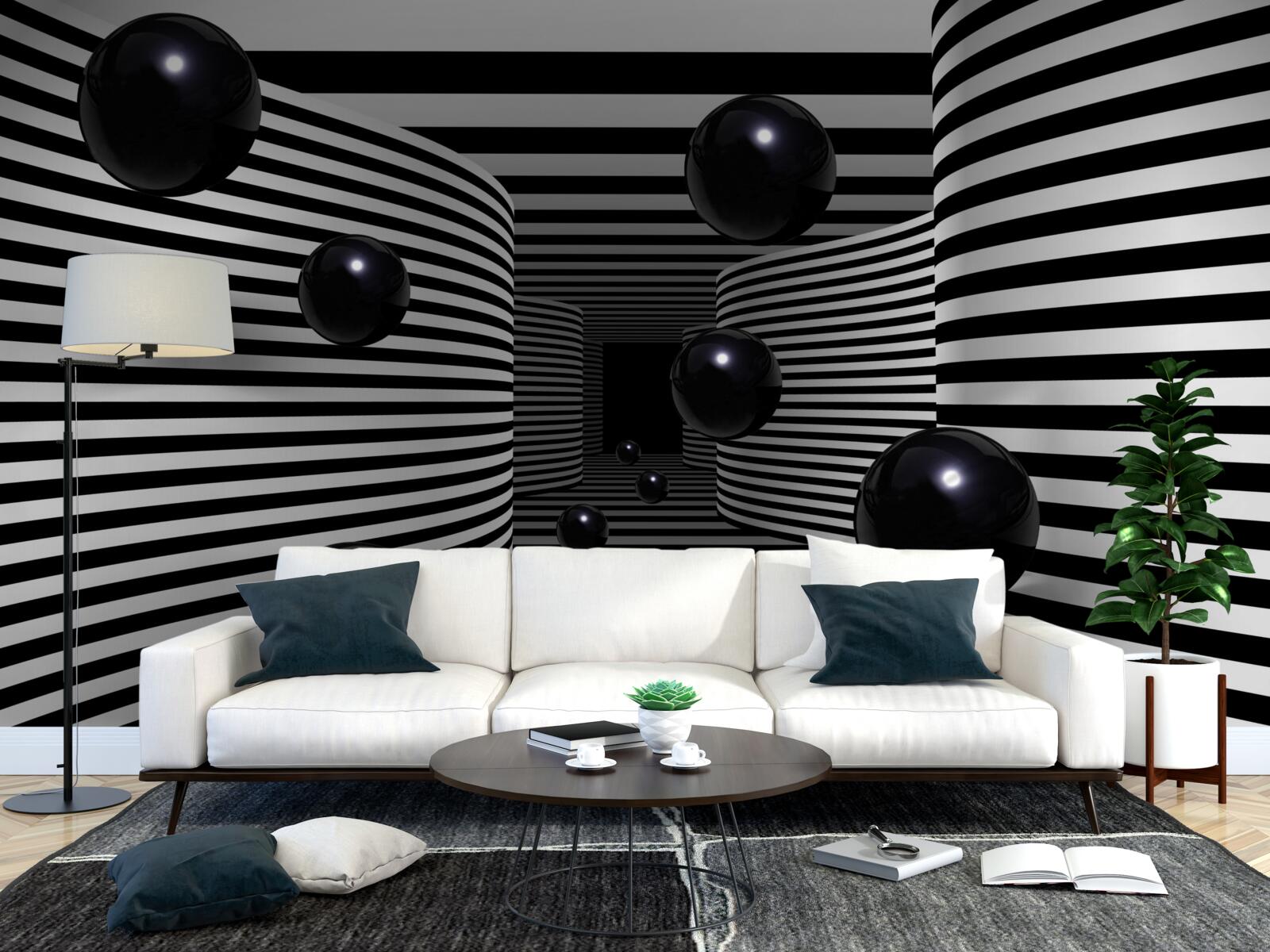 Fototapeta čierne vesmírne gule