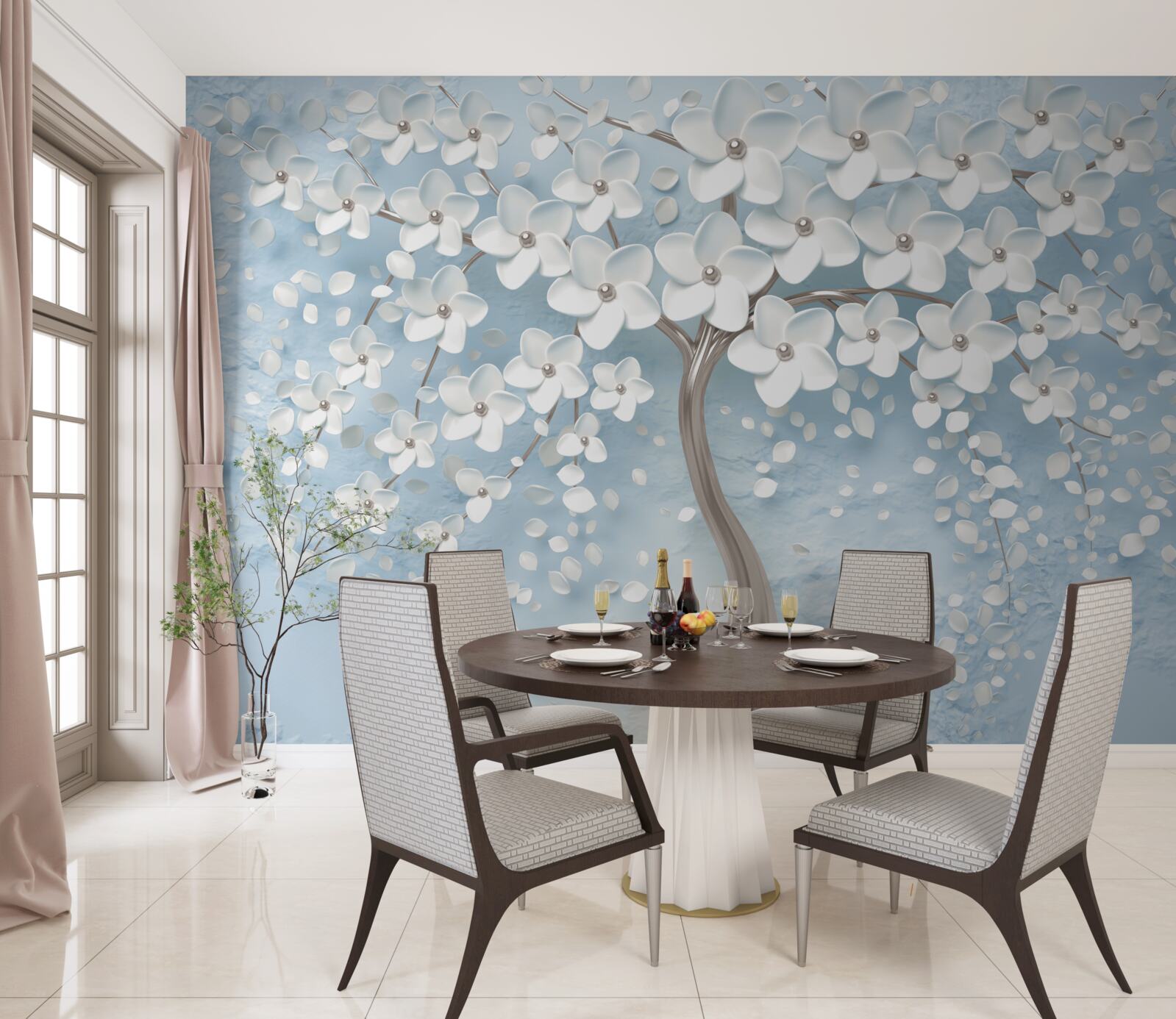 Fototapeta proti modrej oblohe je strom