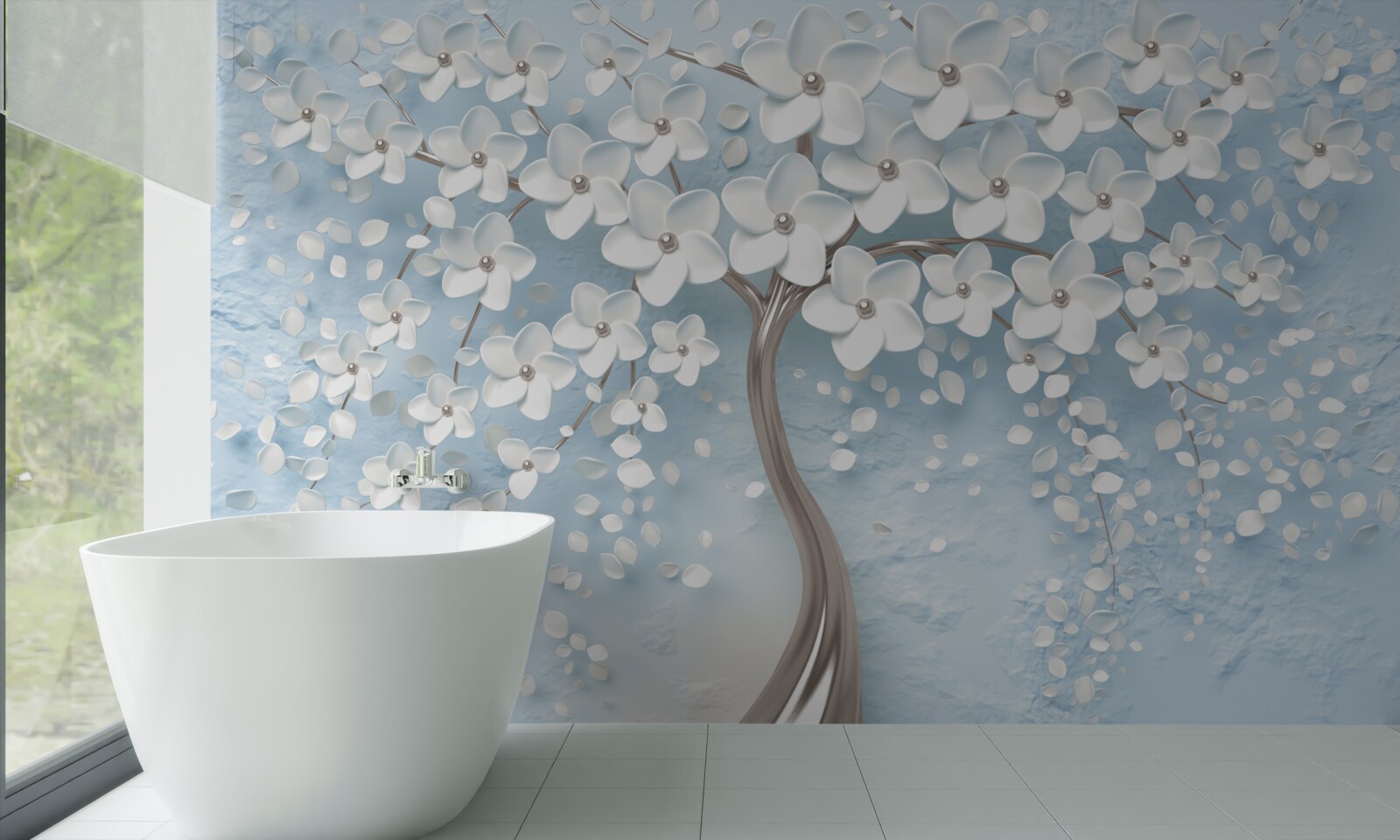 Fototapeta proti modrej oblohe je strom